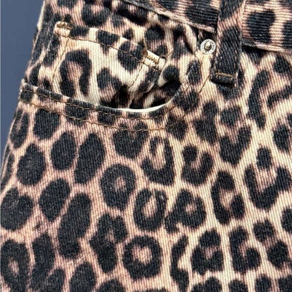 PacSun Casey Leopard Print Wide Leg Jeans Size 28 Like New!!! - Picture 10 of 11